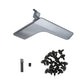Matte inner door handle trim kit with screws, silver-gray, right-side piece