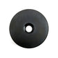 Black wheel nut socket adapter disc with central hole