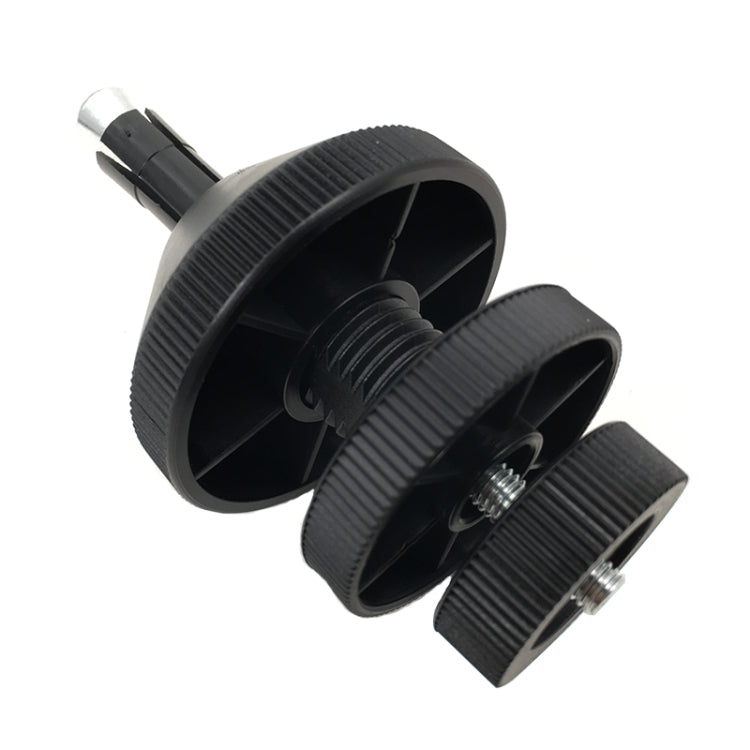 Black clutch alignment tool with threaded rod and adjustable centerers