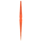 Car gap measurement alignment ruler, orange scale with pointed end and measuring ticks