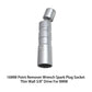 16mm spark plug removal socket with short extension and socket opening, silver metal