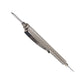 Windshield wiper nozzle adjustment tool with pointed tip and metal bracket on mesh handle