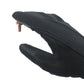 Black magnetic finger glove with metal screw tip and finger opening