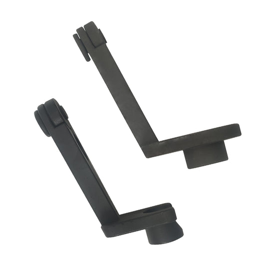 Car AC tube remover tool, black plastic L-shaped prongs and long handle
