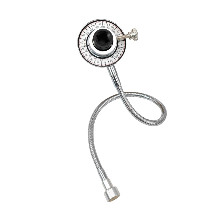 Torque angle gauge dial with braided hose, metal coupler, and lead