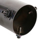 Stainless steel exhaust tip inlet with side bolts and circular outlet opening