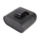 Black car trash can bin with secured lid and release tab on top