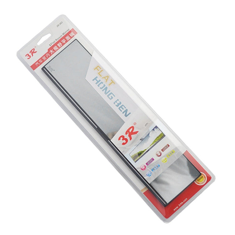 Retail package for 3R auxiliary rearview mirror, white rectangular panel