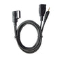 Car AUX audio cable with USB charging port, black cable with 3.5mm jack