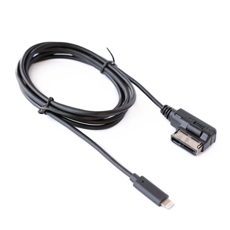 Car AUX 8-pin interface audio cable with Lightning-style connector and 8-pin plug