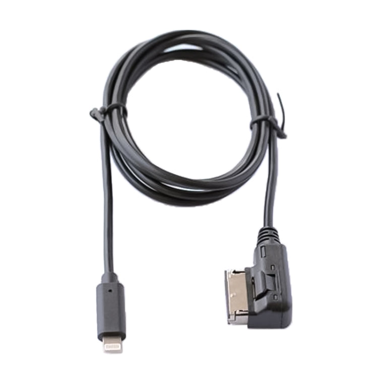 Car AUX 8-pin audio cable harness with Lightning-style end and 8-pin connector
