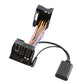 Car AUX Bluetooth audio cable kit with microphone, aux plug and control module