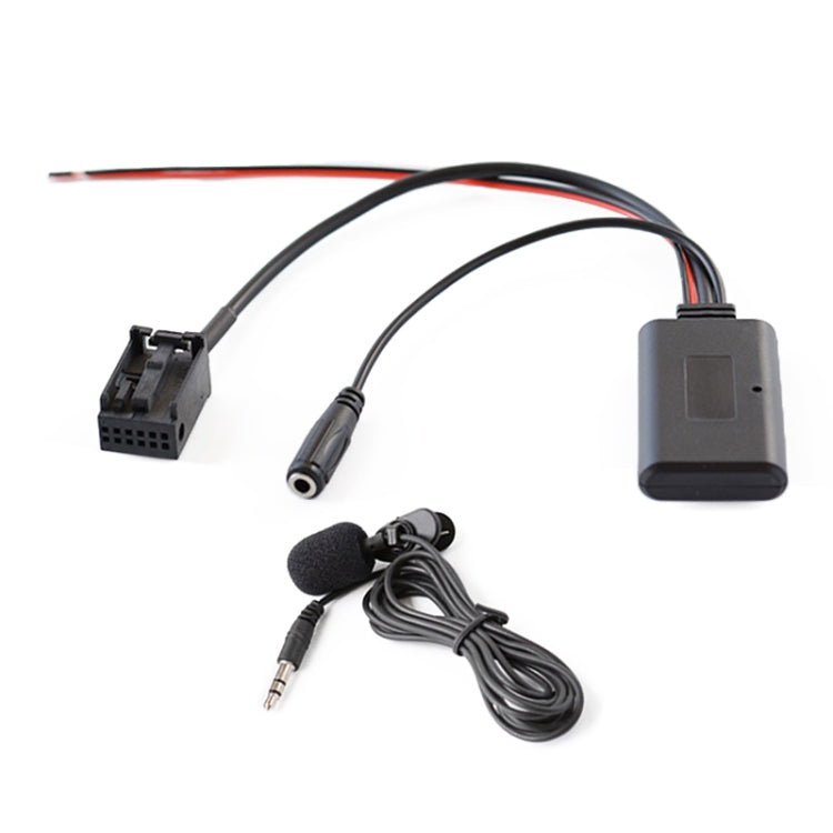 Car Bluetooth AUX audio cable set with microphone, 3.5mm audio plug and wiring