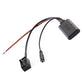 Car Bluetooth AUX adapter cable with car connector, microphone lead and 3.5mm jack