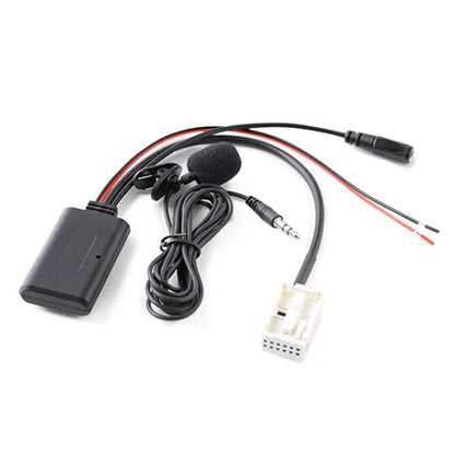 Car AUX Bluetooth audio cable with microphone, inline mic and 3.5mm audio plug