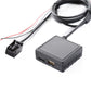 Black Bluetooth AUX music adapter card with attached cable harness and connectors