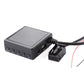 Black Bluetooth AUX music adapter card with control buttons and audio port connector
