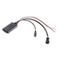 Car Bluetooth AUX connection module with audio output cable and BMW-style connector leads