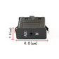 AUX IN module size 4.0 cm wide and 1.8 cm tall