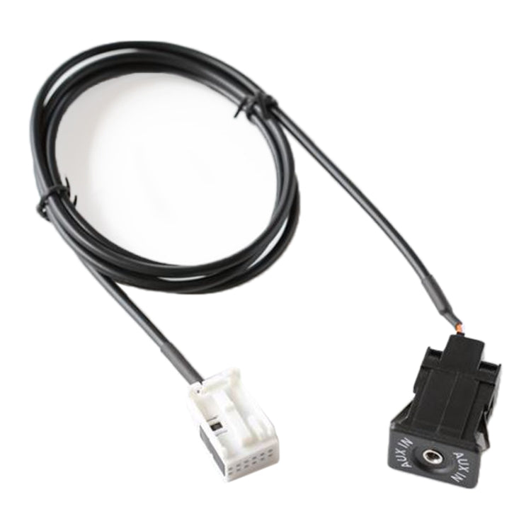 Car AUX audio interface cable harness with AUX/AV switch connector