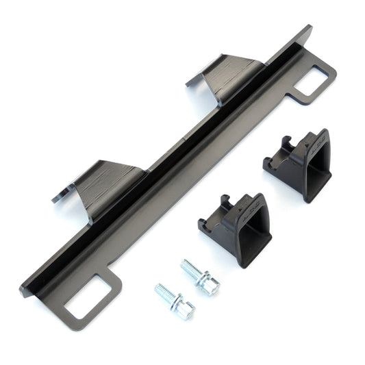 Car ISOFIX child seat latch retainer interface bracket with mounting clips and screws