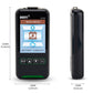 Compact 12V/24V battery tester with LCD screen and side profile design
