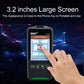 Car battery tester with 3.2-inch screen and finger touch on menu display