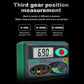 Digital ground resistance meter DY4100 in green housing with front ports and red test button
