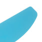 Close-up of blue curved helmet visor anti-fog film