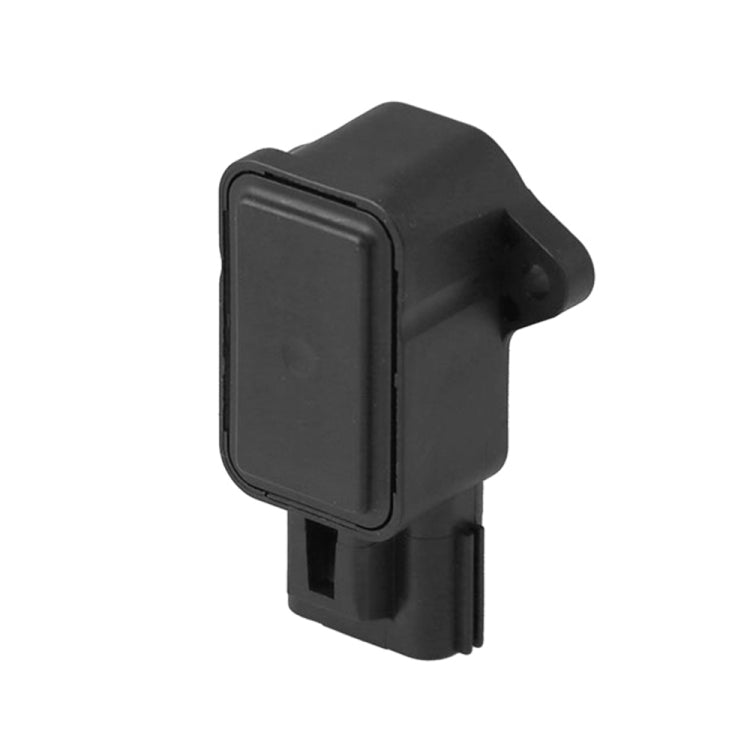 Throttle position sensor with rectangular cover and blade electrical connector, black