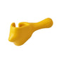 Motorcycle tire changer tool, yellow plastic lever with rounded tip and notch