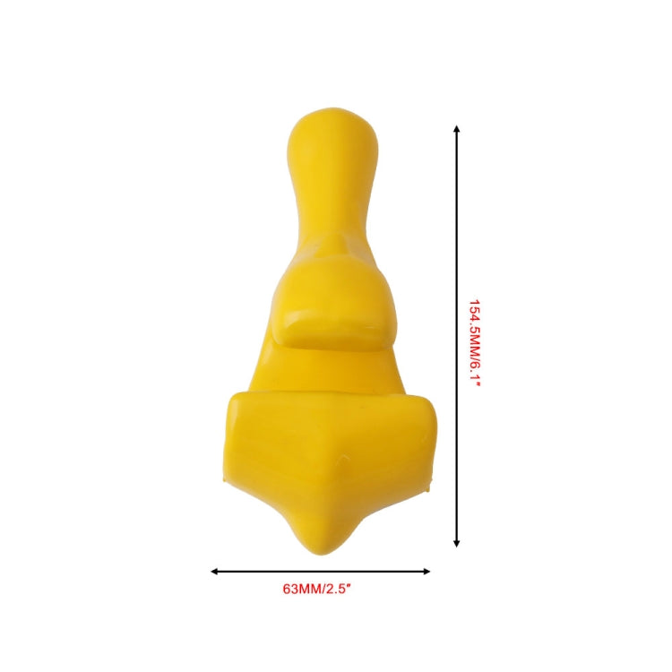 Motorcycle tire changer tool, yellow plastic; size about 145mm x 63mm