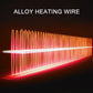 Glowing alloy heating wire element for car heater, bright orange heat lines