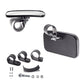 Center and side mirror set with black mirrors, clamps, and mounting hardware