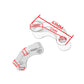 CNC rearview extension bracket with mounting holes and labeled dimensions (mm)