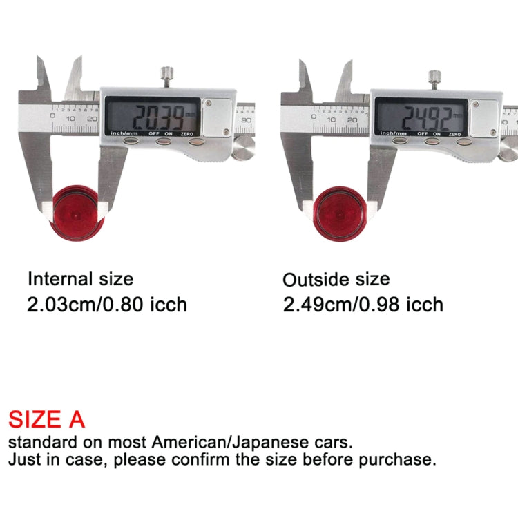 NITROUS dust cover size: internal 2.03 cm and outside 2.49 cm