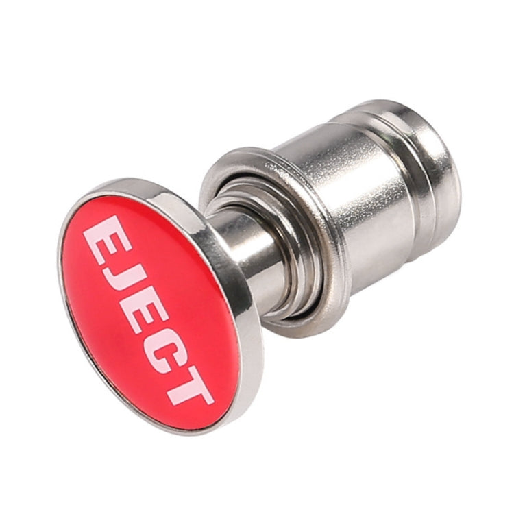 EJECT 12V cigarette lighter insert with red EJECT label and chrome body