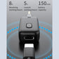 Black Bluetooth receiver/transmitter front view with power button and Type-C port