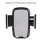 Car phone holder cradle with spring side grips and wide clamp opening
