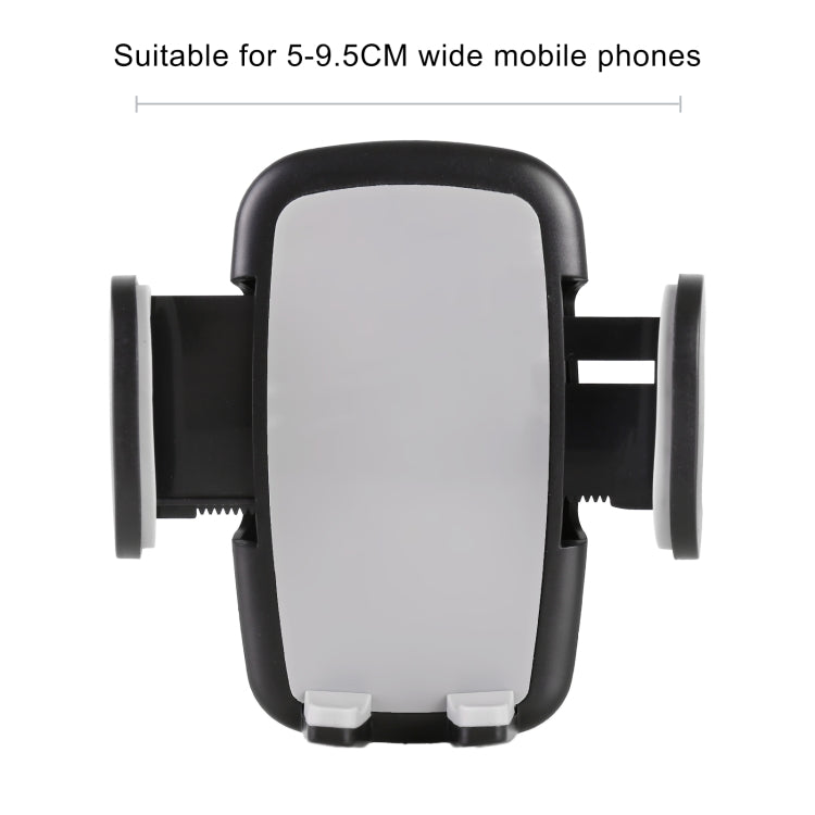 Car phone holder cradle with spring side grips and wide clamp opening