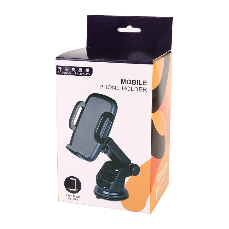 Mobile phone holder retail box packaging for a black car mount