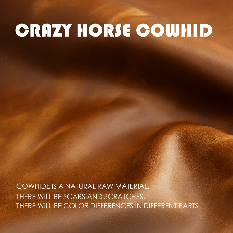 Brown cowhide leather texture with natural grain and surface variations
