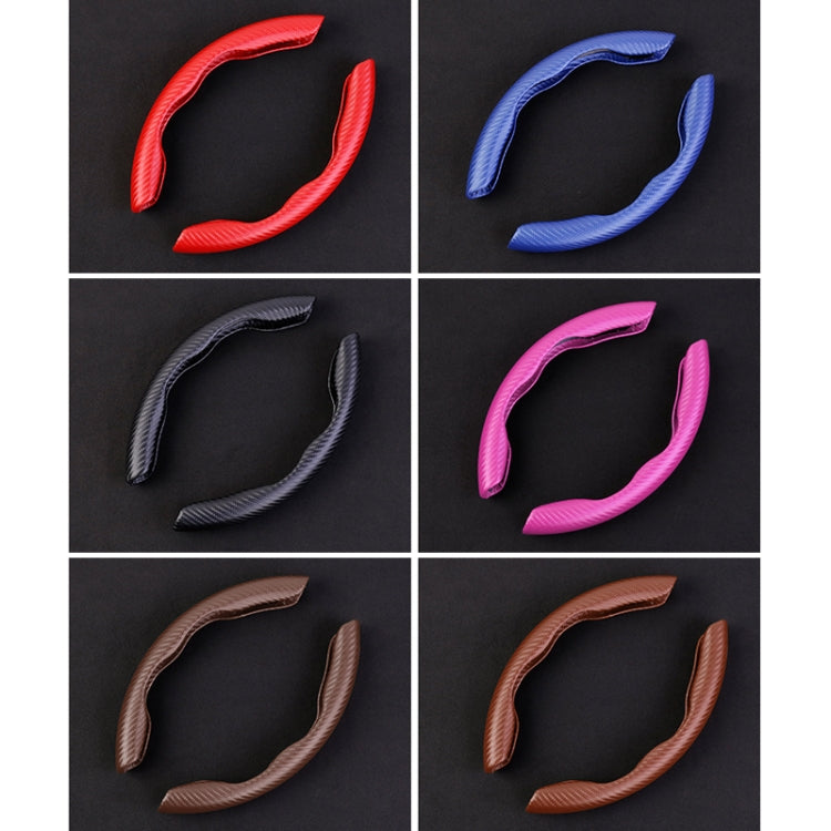 Steering wheel cover color swatches: red, blue, gray, pink, brown.
