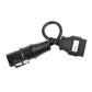 OBD2 adapter cable with 16-pin plug and 30-pin round connector