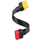 OBD2 16-pin extension cable, black cable with yellow and red connector plugs