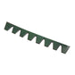 Green bumper guard strip with a line of tooth-like protective tabs