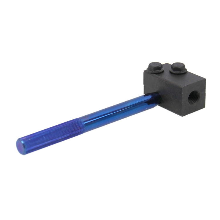 3/16 in brake pipe flaring tool with blue lever and black threaded clamp head