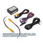Automotive front and rear camera control box kit with wiring and connectors
