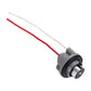 Car reversing/turn light connector with black socket and red/white wires