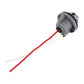 Car reversing/turn light socket with red and white lead wires